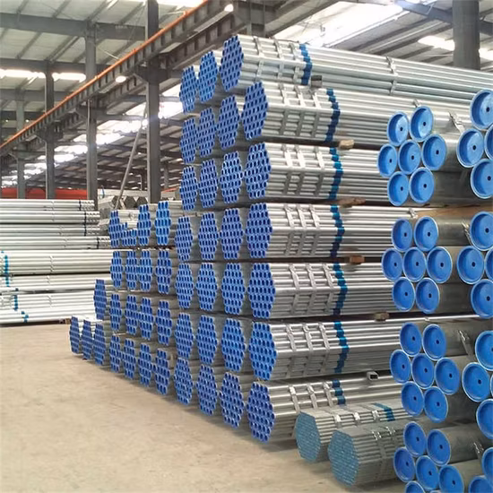 China Fabricante Material de construção Processo roscado por imersão a quente Sem costura Gi Q195 Q235B Revestimento de zinco Z275 Z100 Tubo de aço galvanizado Tubo retangular galvanizado